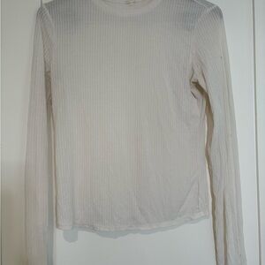 Alo Ribbed Sea Coast Long sleeve top size small